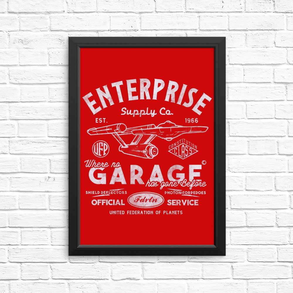 Enterprise Garage High - Quality Wall Posters and Prints for Decor