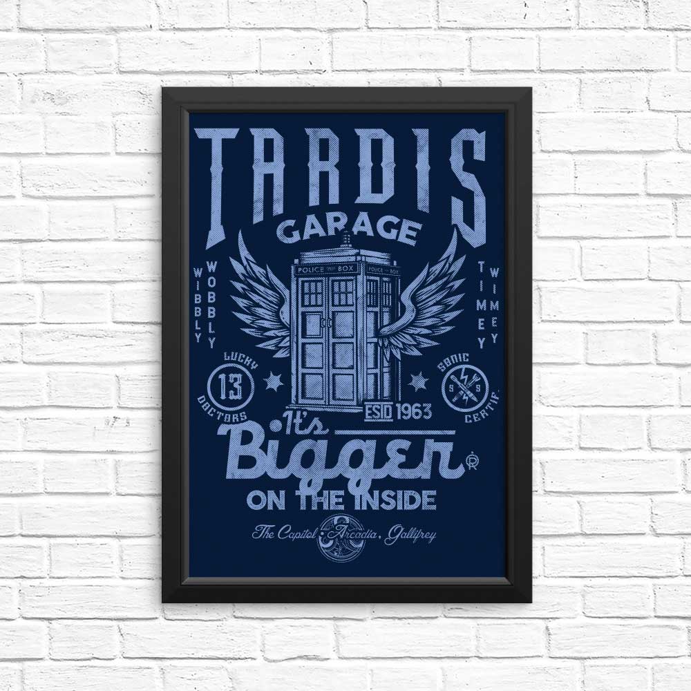 Stunning Tardis Garage Posters and Prints by Arinesart