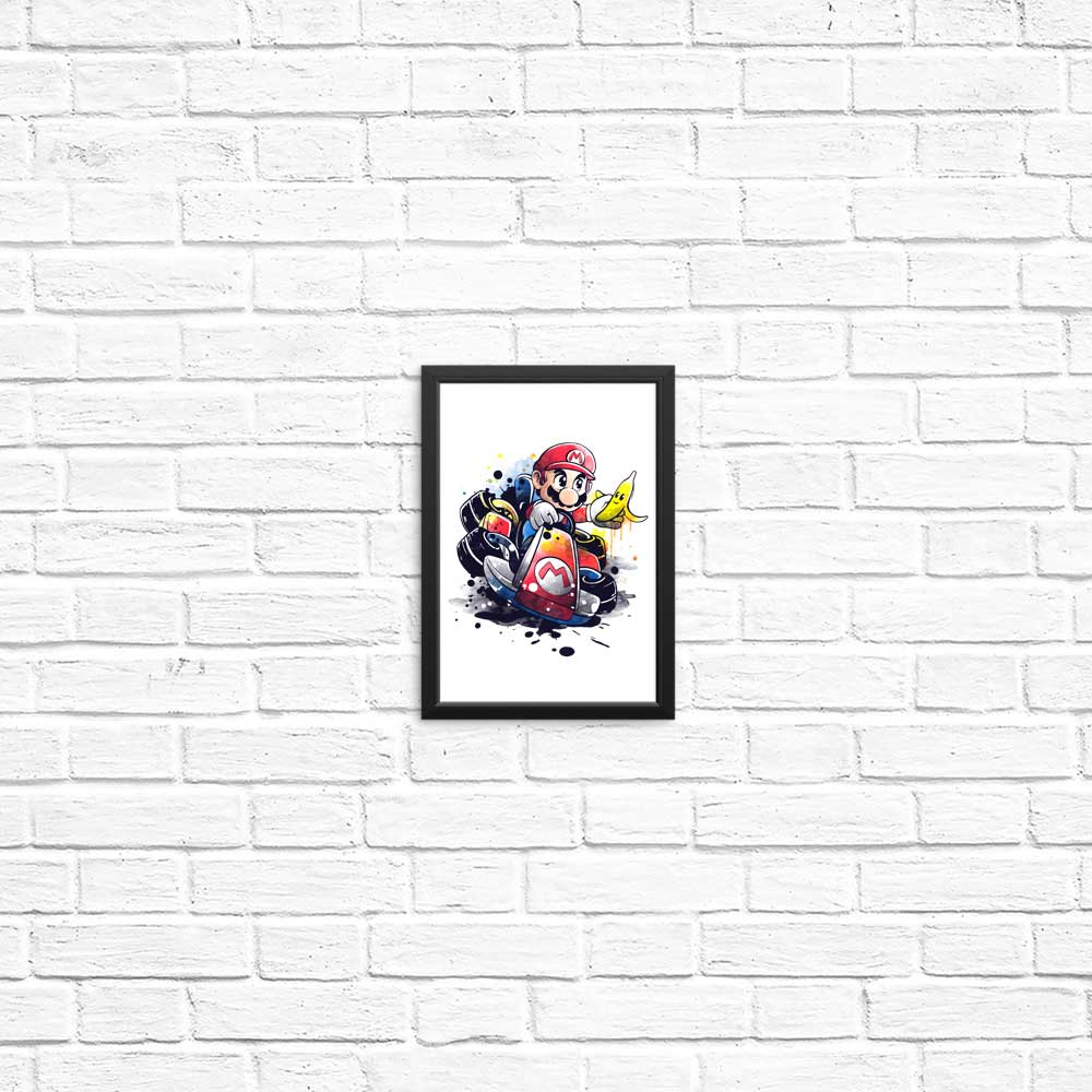 Watercolor Go Kart - High - Quality Posters and Prints