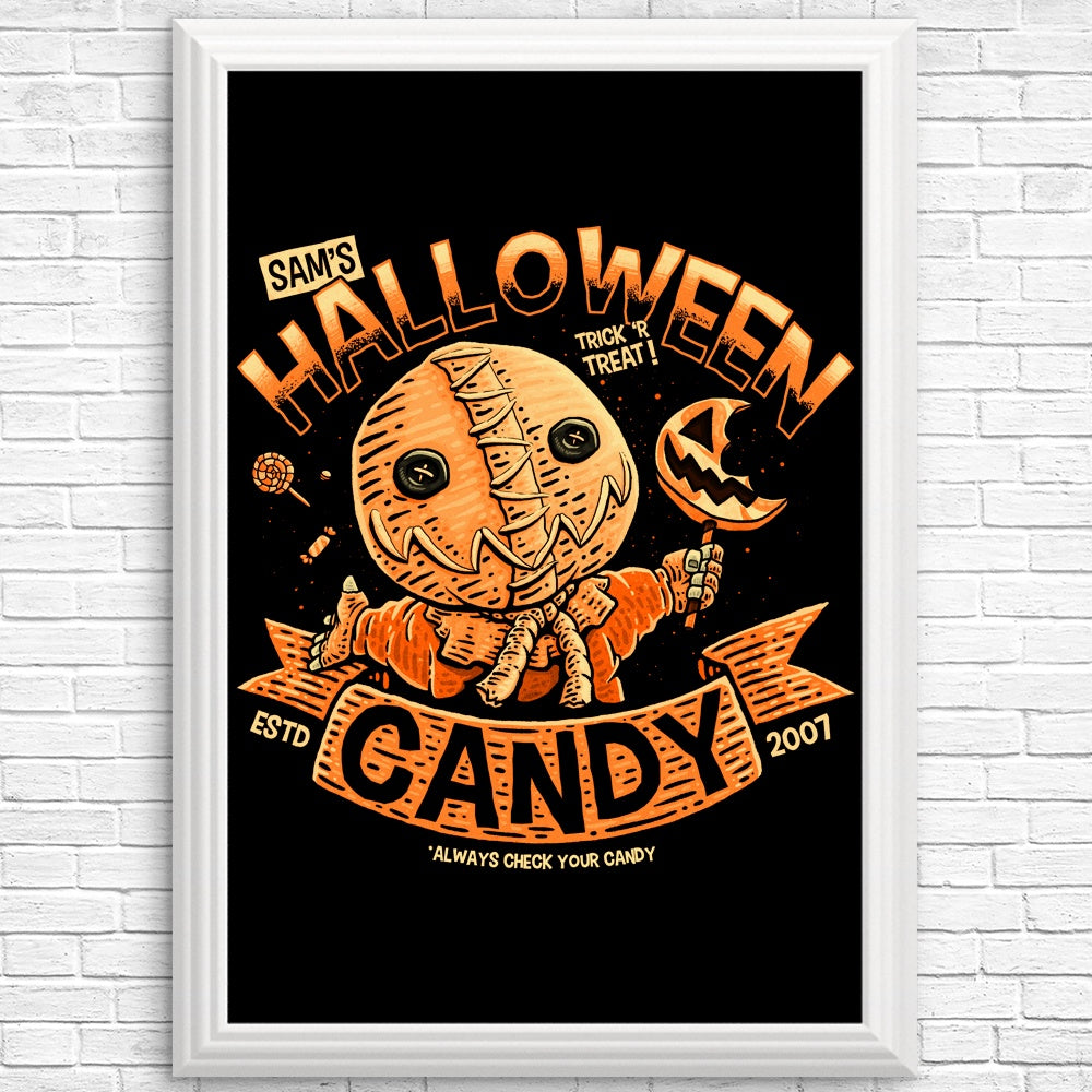 High - Quality Sam's Candy Posters and Prints by Teesgeex