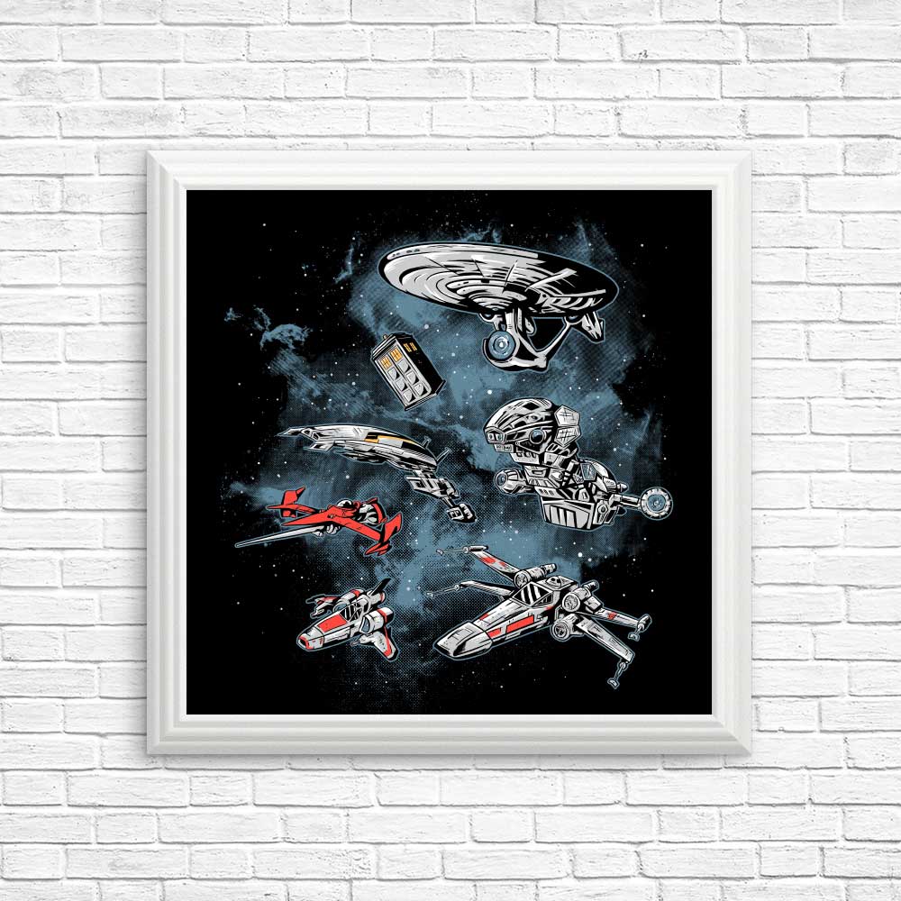 Top - notch Adam Works Ultimate Space Fleet Posters and Prints
