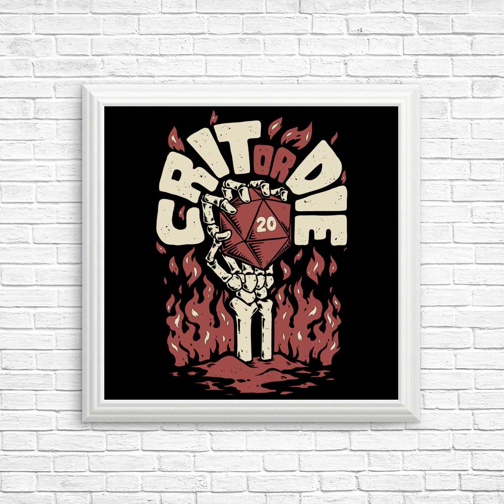 Crit or Die Art Posters and Prints from Studio Mootant