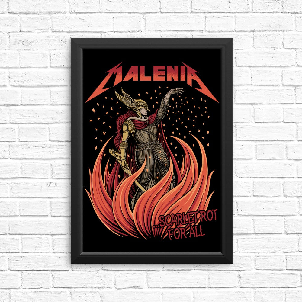 Stunning Scarlet Rot Posters & Prints for Everyone