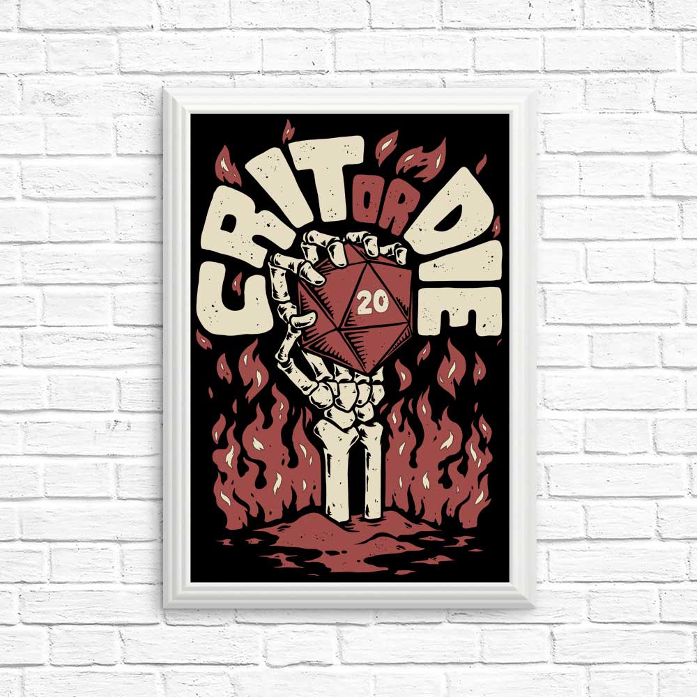 Crit or Die Art Posters and Prints from Studio Mootant