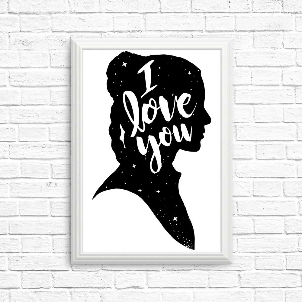 High - Quality 'I Love You' Posters and Prints for Space Decoration