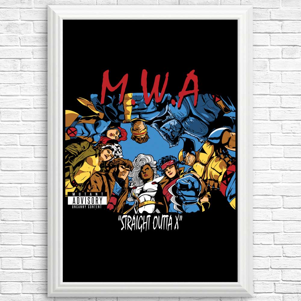 Authentic Straight Outta X Wall Posters and Prints by Aaron Morales Designs