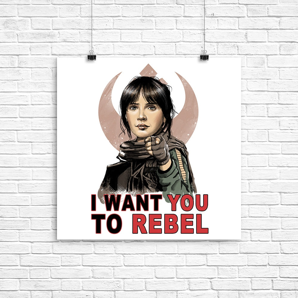 High - Quality 'I Want You to Rebel' Poster by XENOS