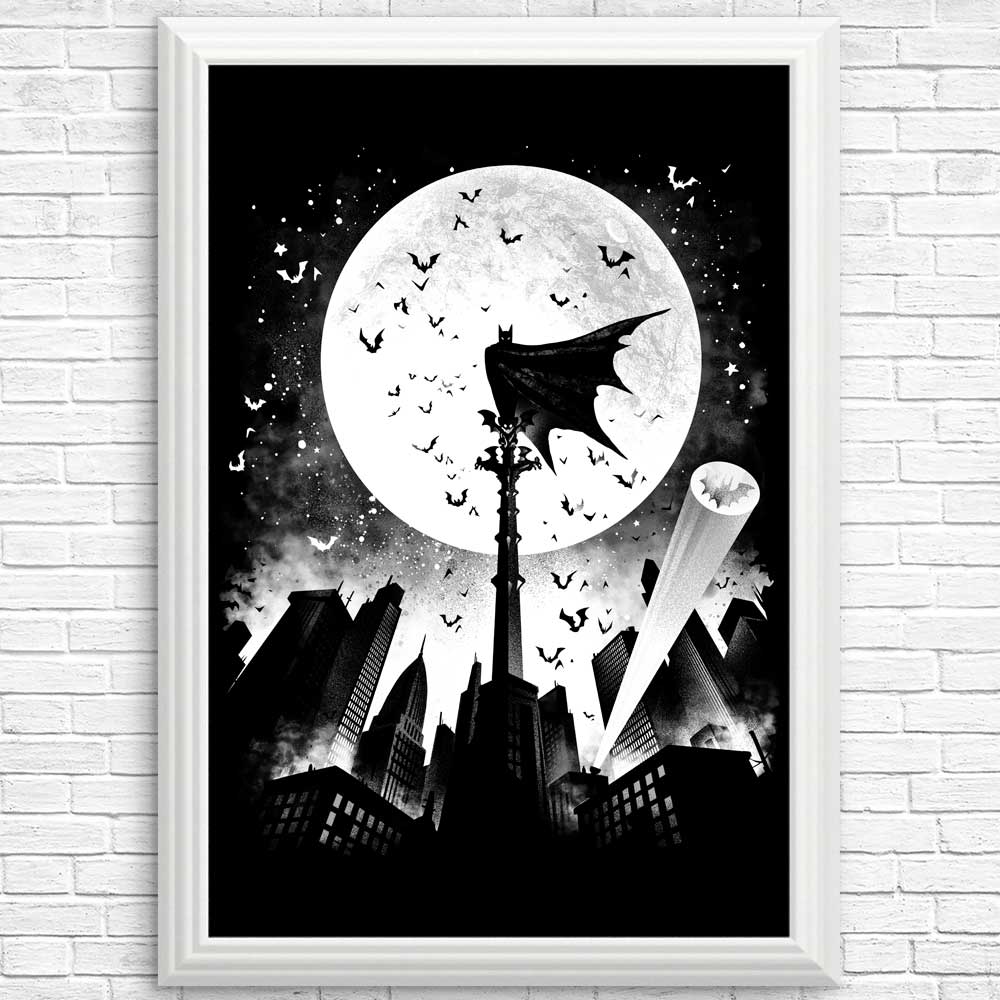 Stunning Caped Silhouette Posters and Prints by Alemaglia