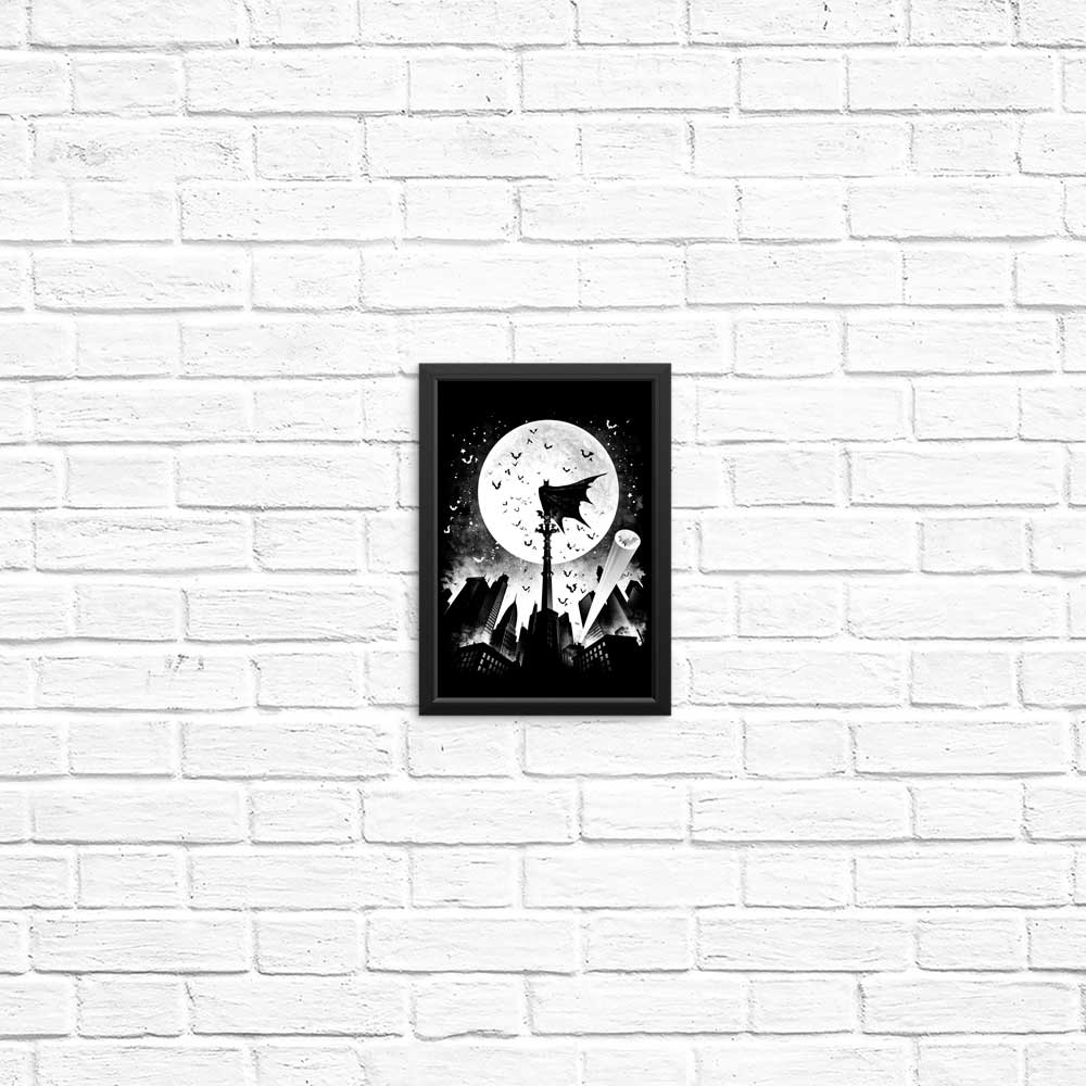 Stunning Caped Silhouette Posters and Prints by Alemaglia