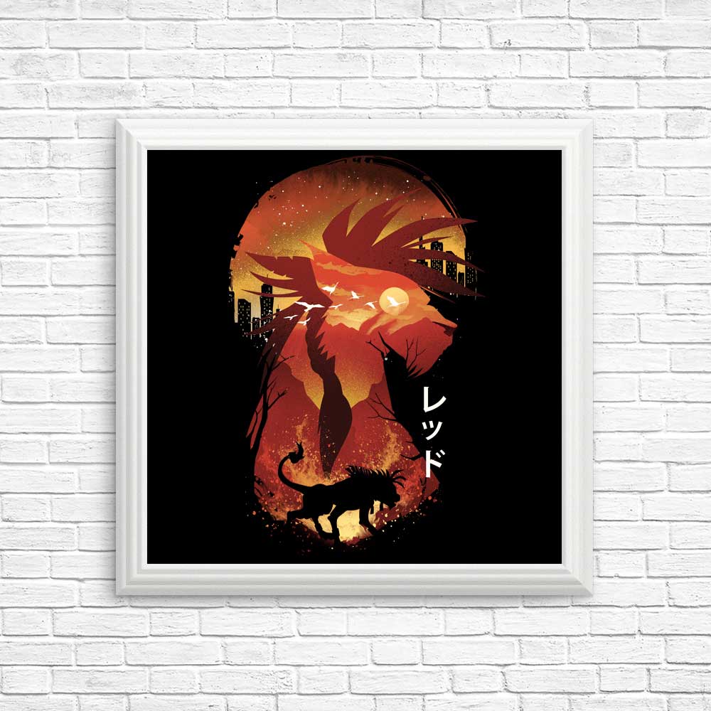 Exquisite Nanaki Silhouette Posters and Prints by Dandingeroz