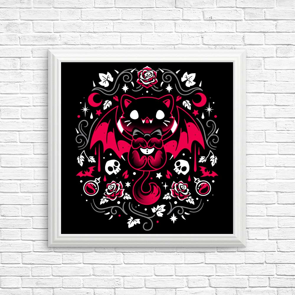 Mysterious Purrs of Darkness - High - Quality Wall Posters and Art Prints