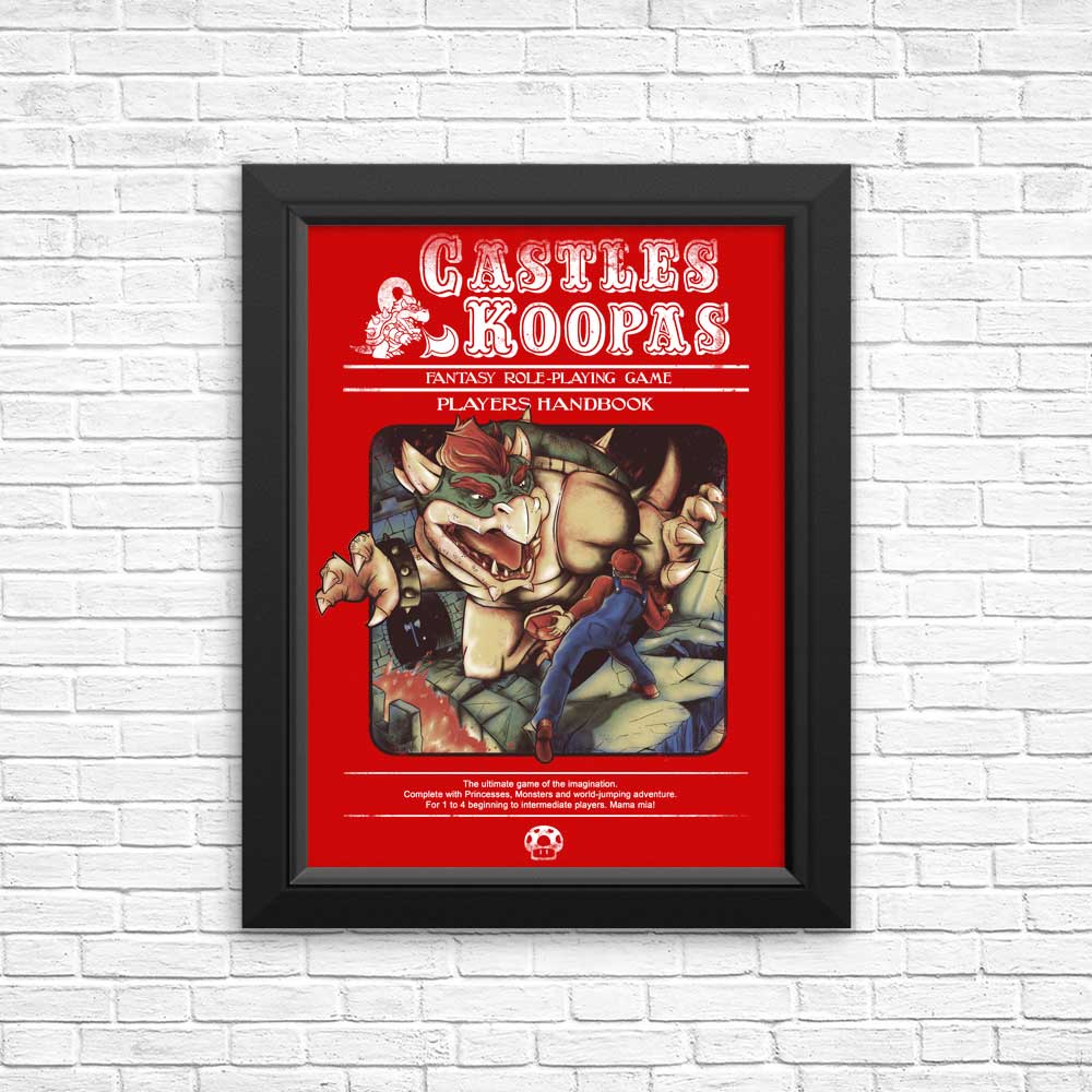 Castles and Koopas Art Posters and Prints by Creative Outpouring