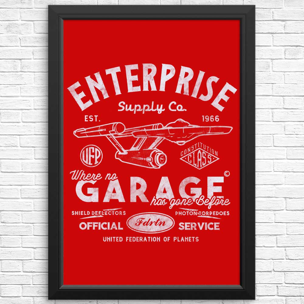 Enterprise Garage High - Quality Wall Posters and Prints for Decor