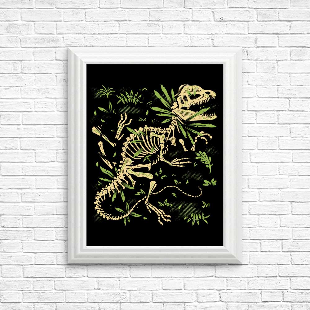 Dilophosaurus Fossil-themed Posters and Prints by Fitas Artwork
