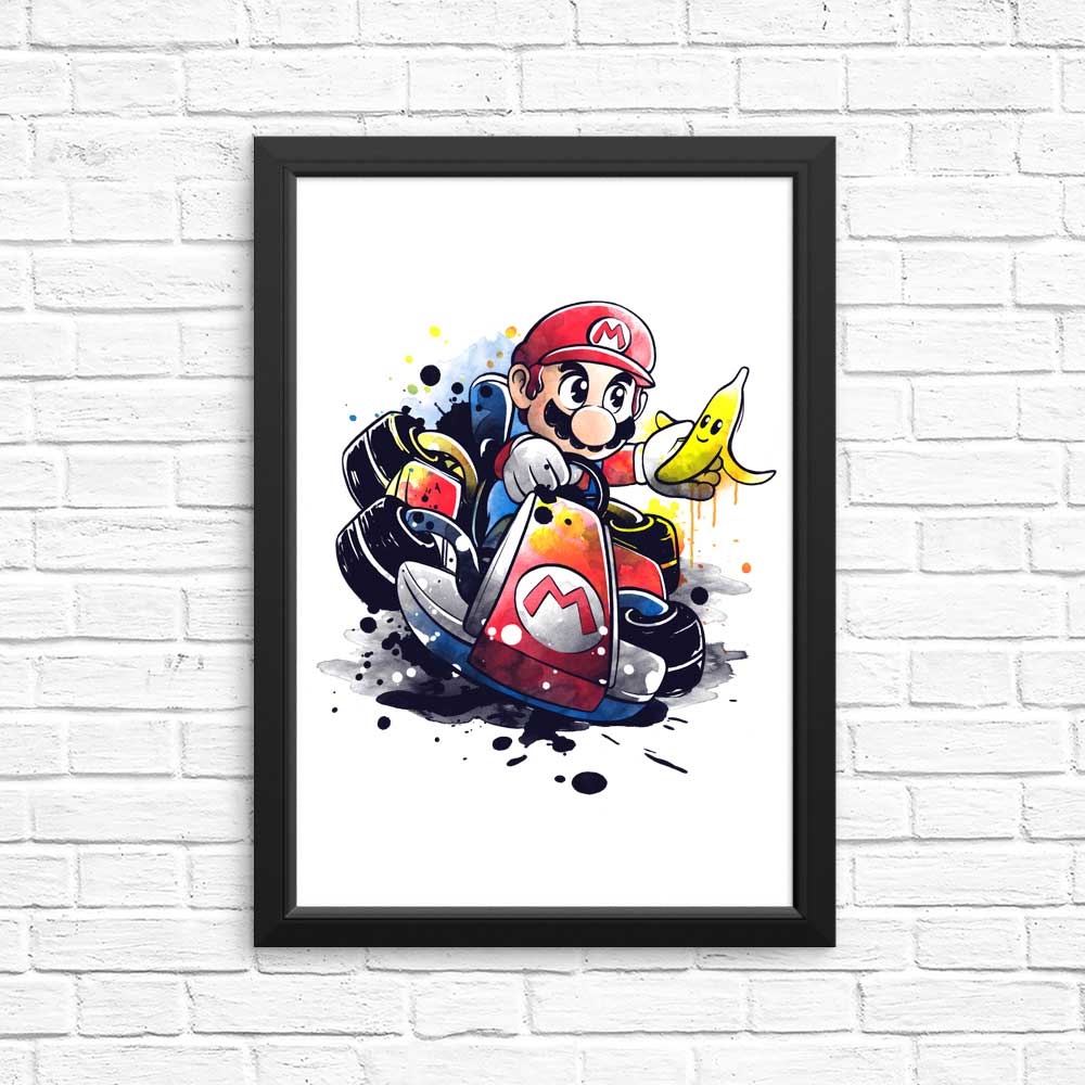 Watercolor Go Kart - High - Quality Posters and Prints