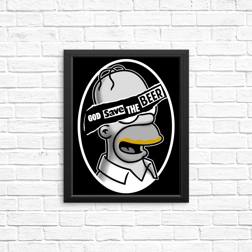 God Save the Beer - High - Quality Posters and Prints for Wall Decor