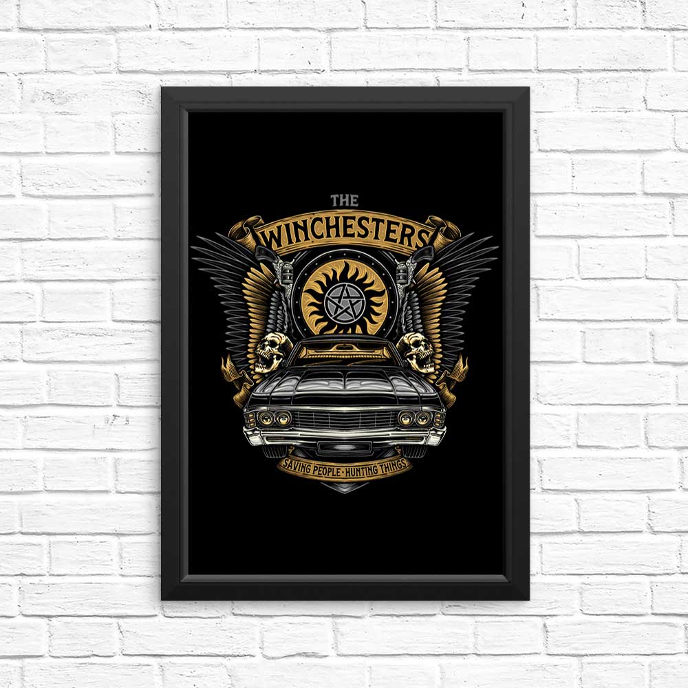 High - Quality Hunting Things Emblem Posters and Prints