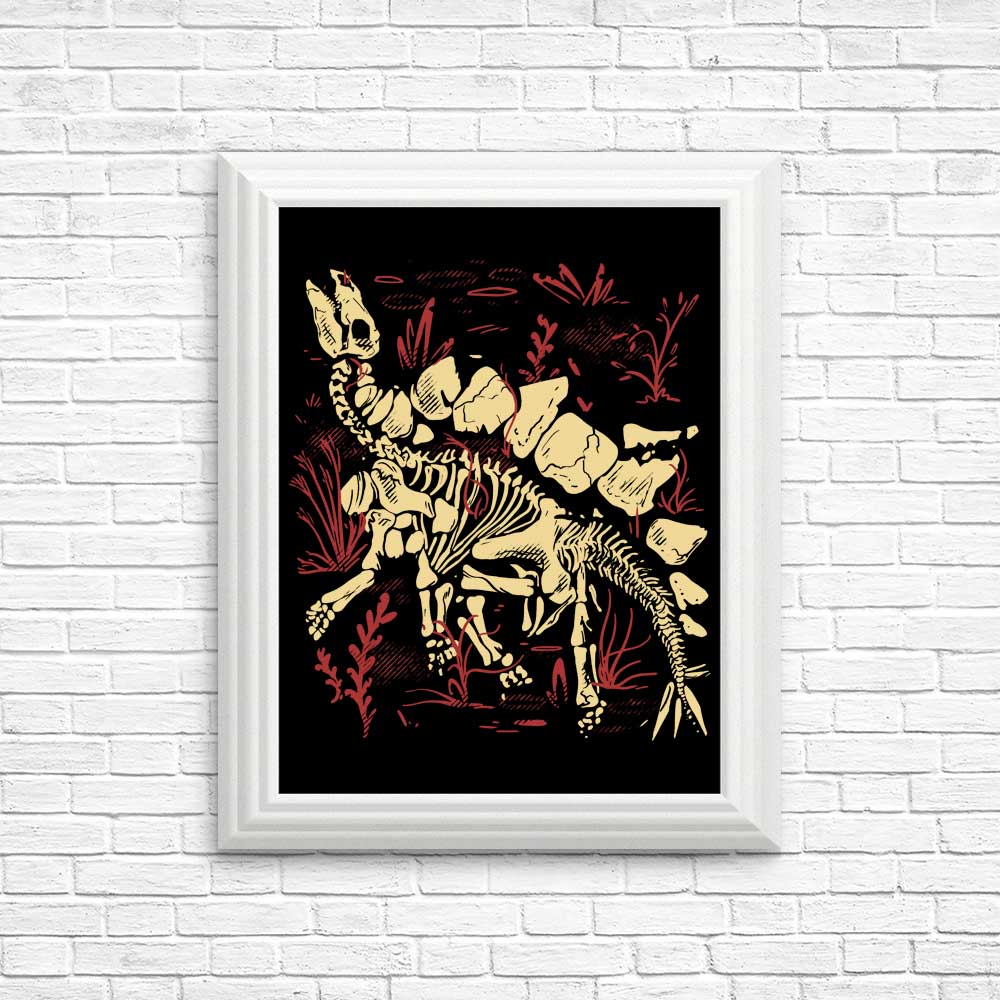 High - quality Stegosaurus Fossil Posters and Prints by Fitas Artwork