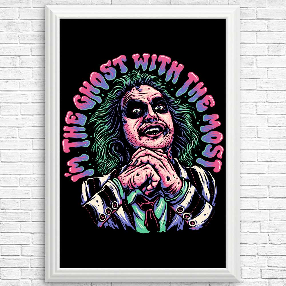Spooky Ghost Themed Posters and Prints - Ghost with the Most