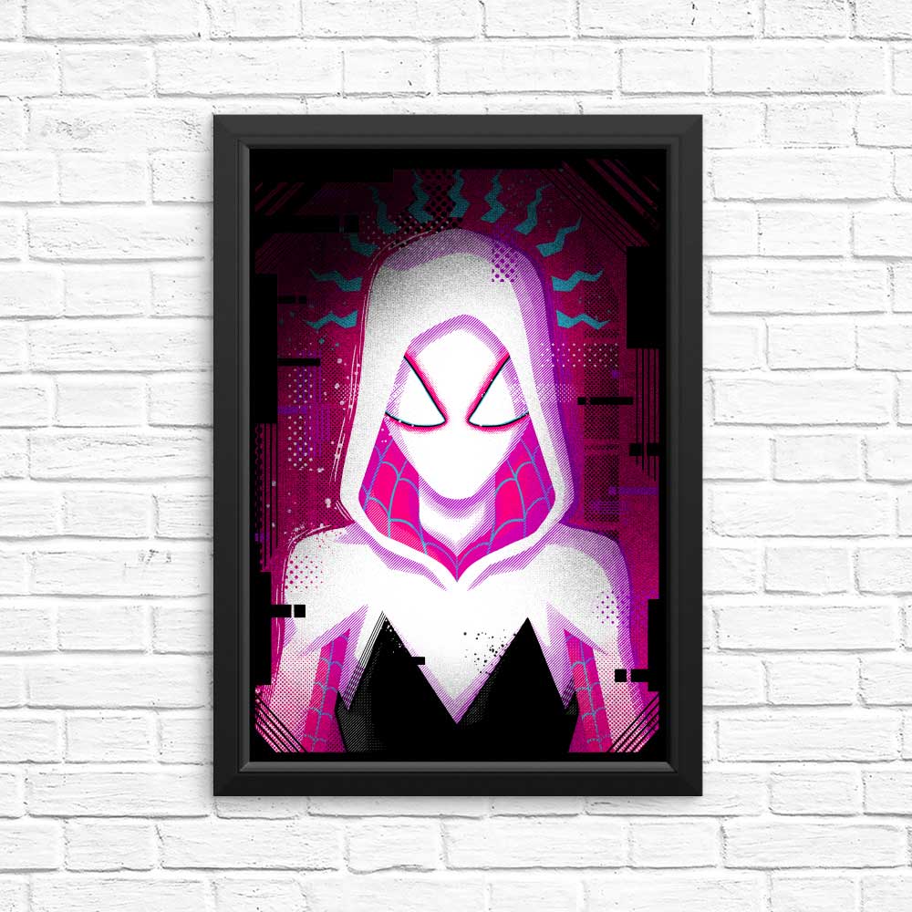 Glitched Gwen Art Posters and Prints for Wall Decor
