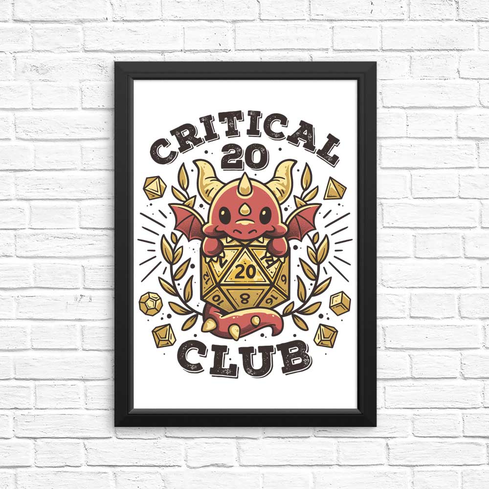 Exclusive Critical 20 Club Collection - High - Quality Posters and Prints