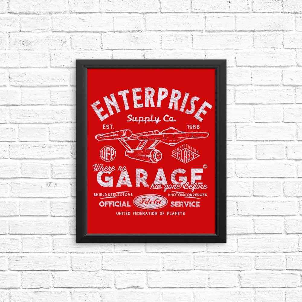 Enterprise Garage High - Quality Wall Posters and Prints for Decor