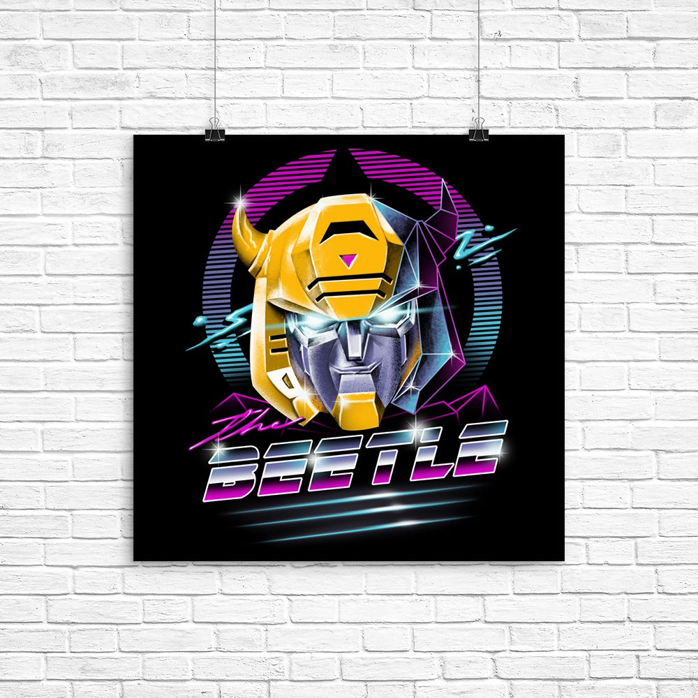 Cool Rad Beetle Art Poster for Your Space