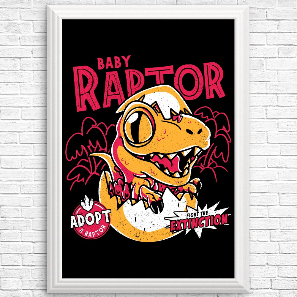 Adorable Baby Raptor Posters and Prints for Your Decor