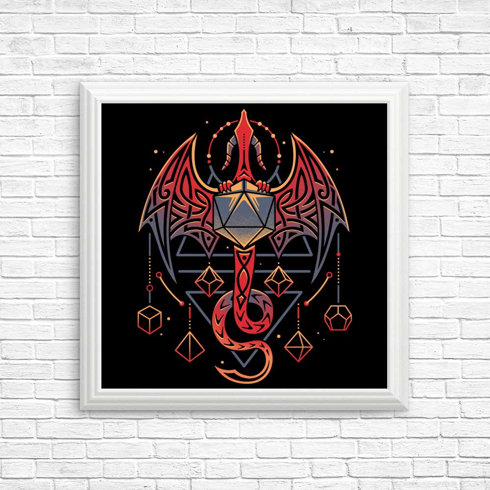 Celtic Dragon Dice Inspired Posters and Wall Prints