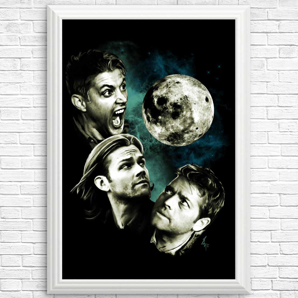 Three Super Moon Wall Posters and Prints for Decor