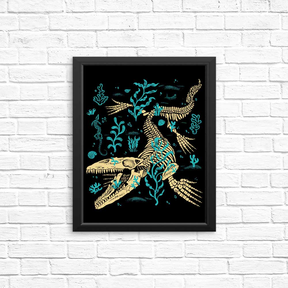 High - quality Mosasaurus Fossil Posters and Prints