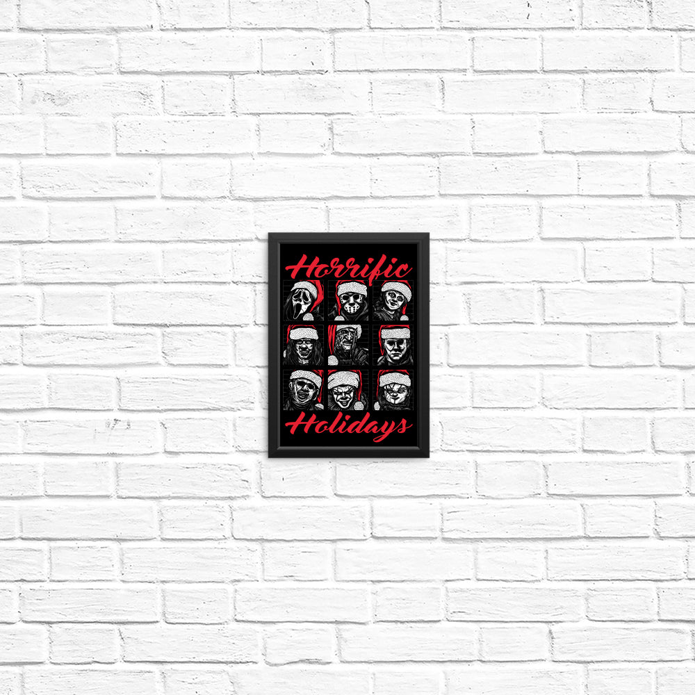 Scary and Horrific Holiday Posters and Prints for Decor