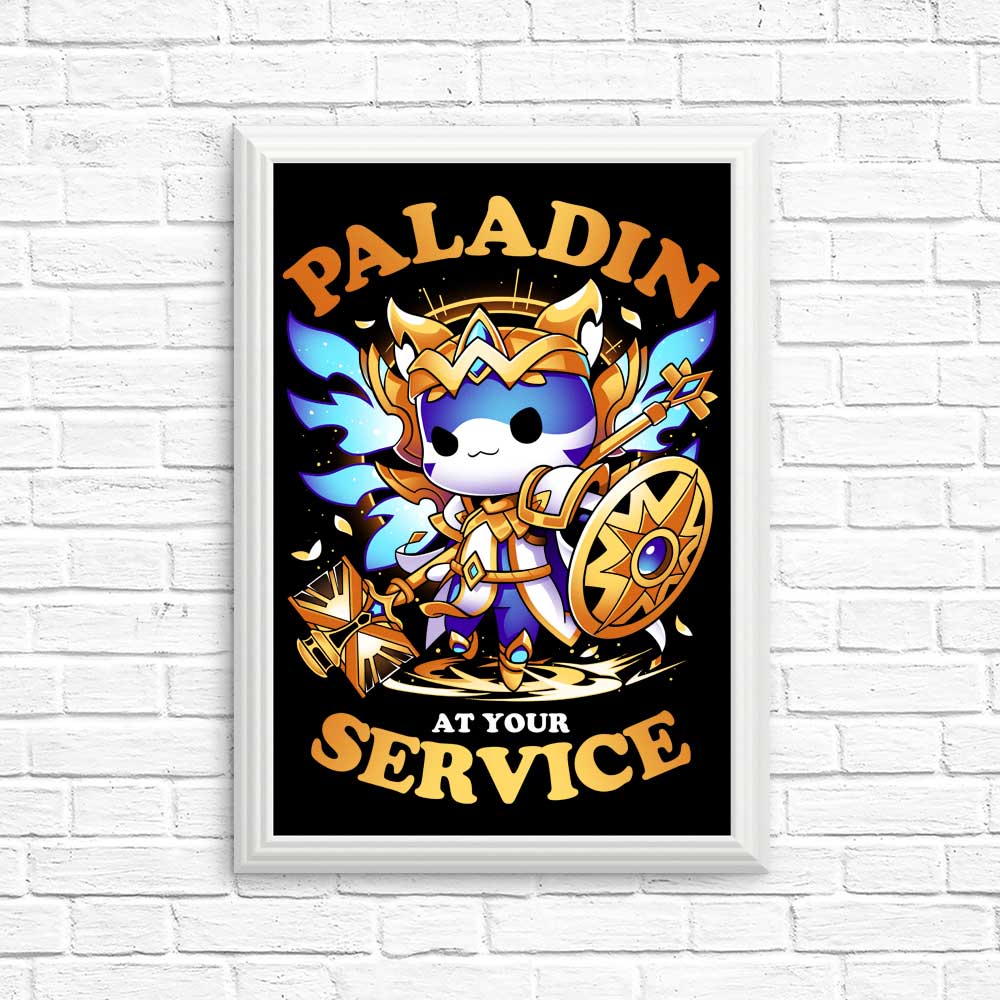 Paladin at Your Service - High - Quality Art Posters and Prints