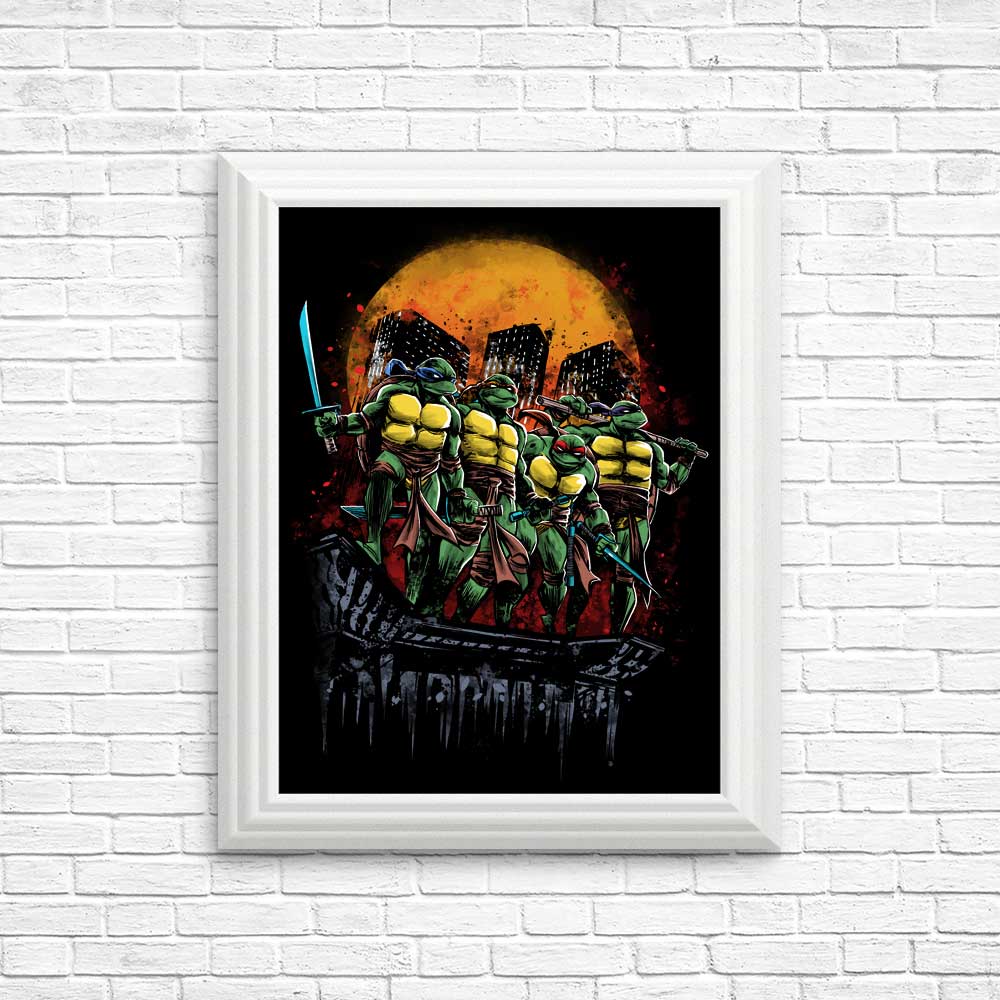 Roof Turtles - High - Quality Posters and Prints