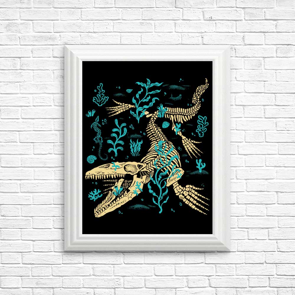 High - quality Mosasaurus Fossil Posters and Prints