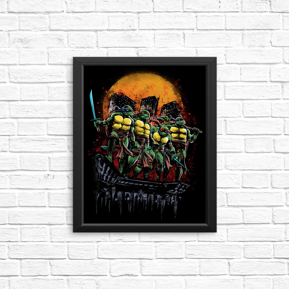 Roof Turtles - High - Quality Posters and Prints