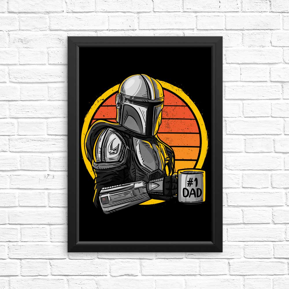 Top - Quality 'Galaxy's Best Dad' Posters and Prints