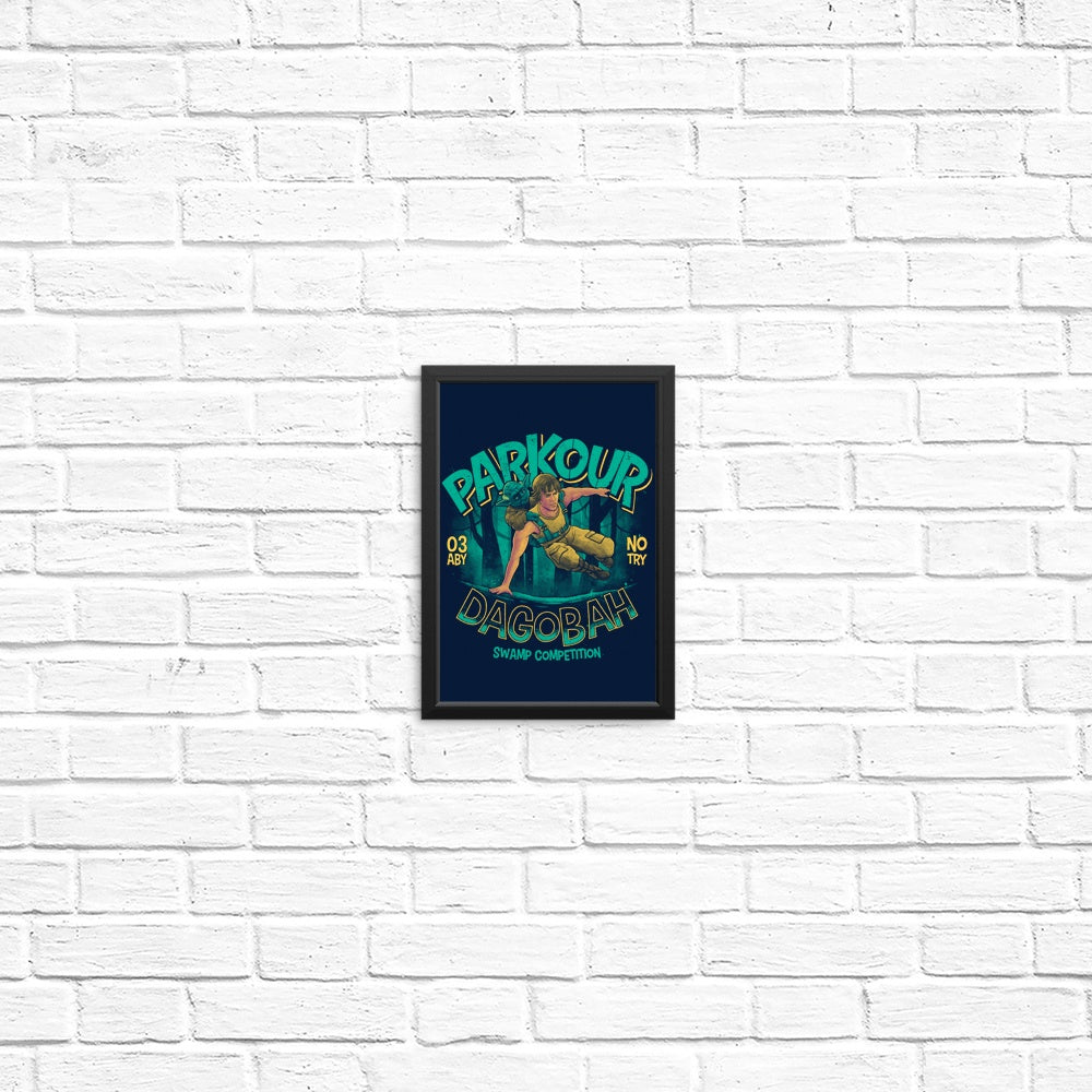 Parkour Swamp Competition High - Quality Posters and Prints