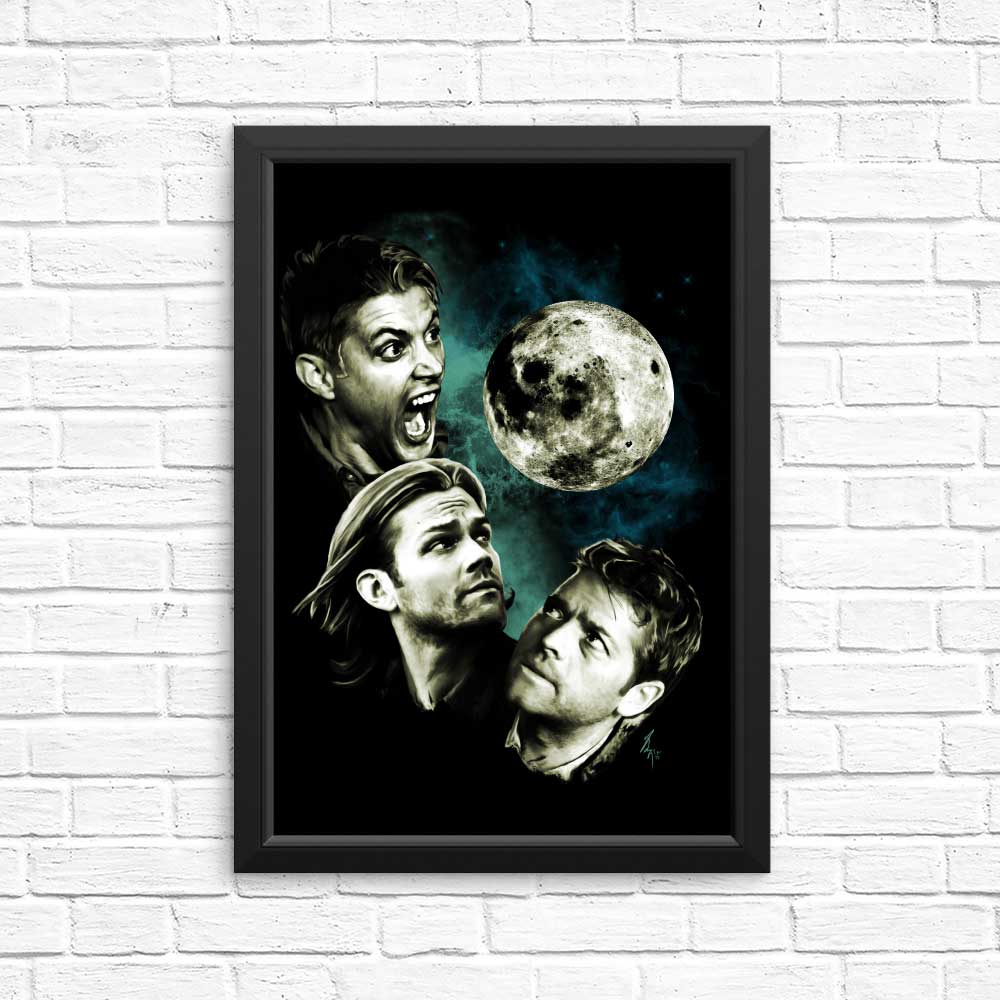 Three Super Moon Wall Posters and Prints for Decor