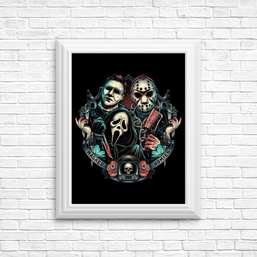Cool Masked Homies Wall Posters and Prints