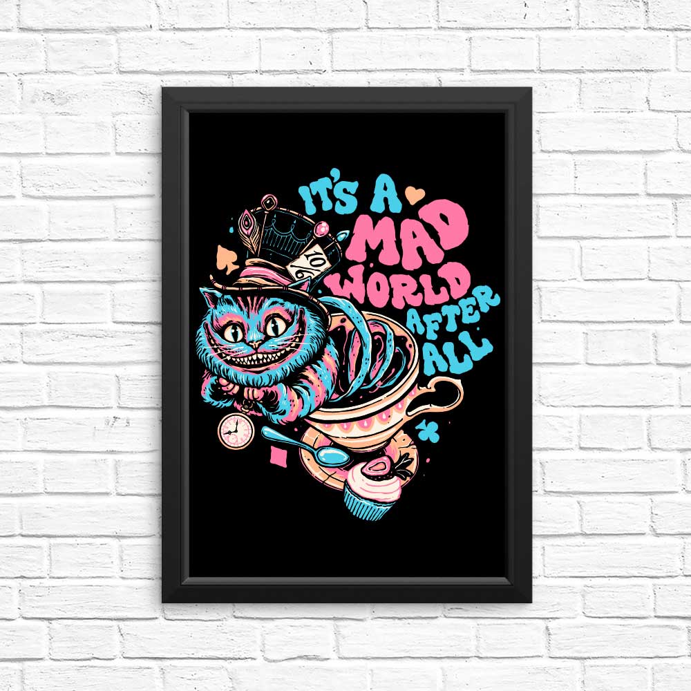 Unique Mad World Cat Art Posters and Prints for Decor