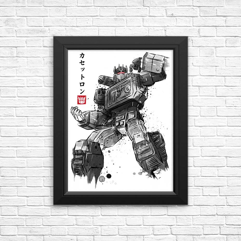 Cassette Sumi-e Art Posters and Prints