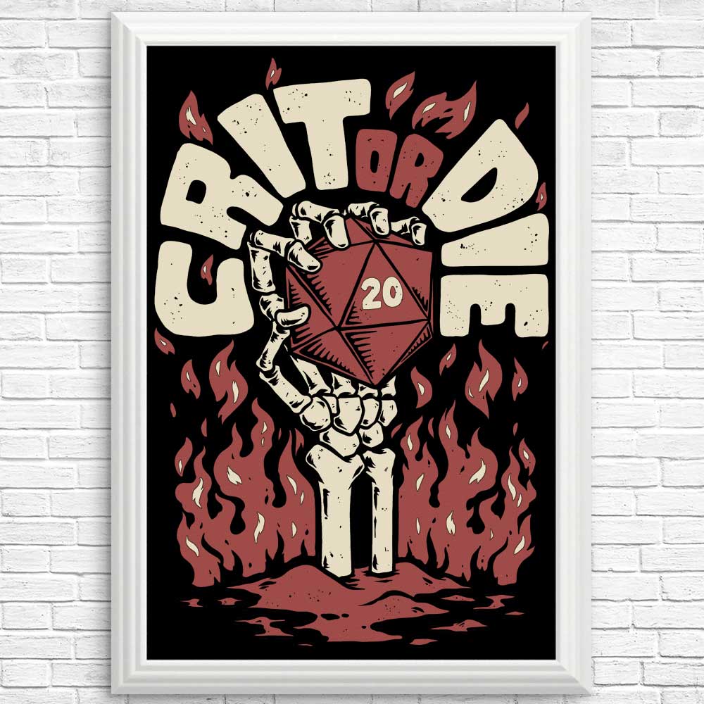 Crit or Die Art Posters and Prints from Studio Mootant