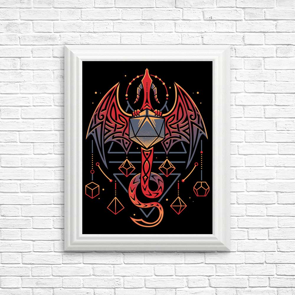 Celtic Dragon Dice Inspired Posters and Wall Prints
