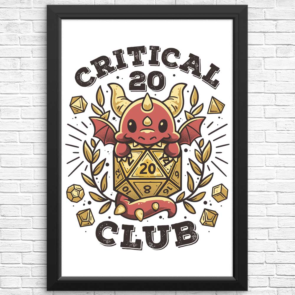 Exclusive Critical 20 Club Collection - High - Quality Posters and Prints