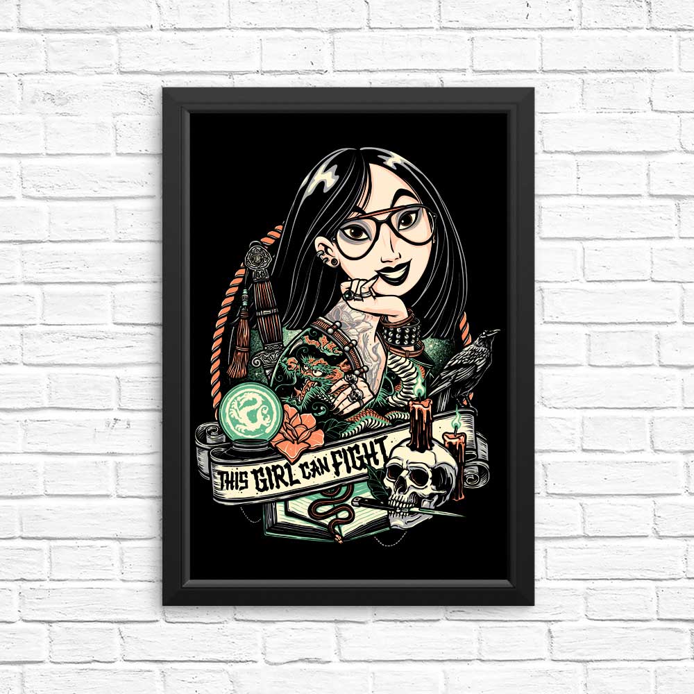 This Girl Can Fight Inspirational Posters and Prints for Wall Decor