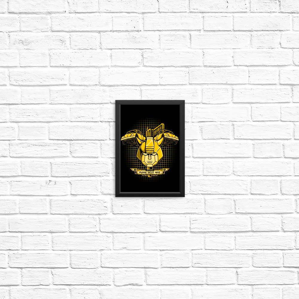 High - Quality Apis Flava Posters and Prints by Prime Premne Design