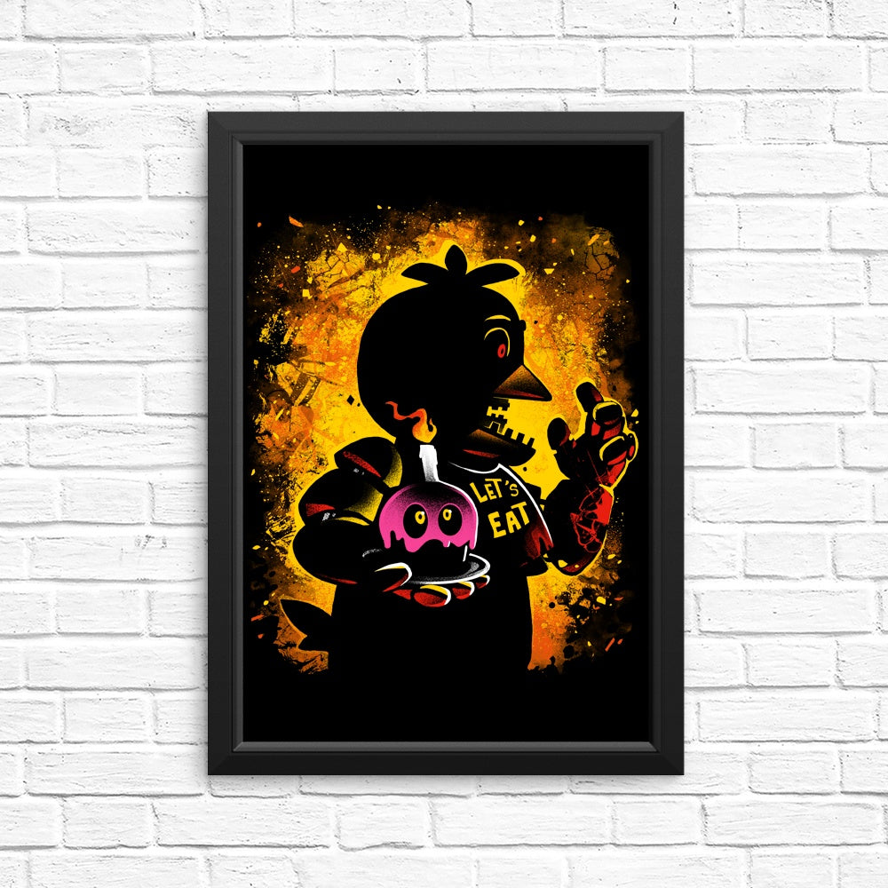 Animatronic Chicken Posters and Prints by Alemaglia
