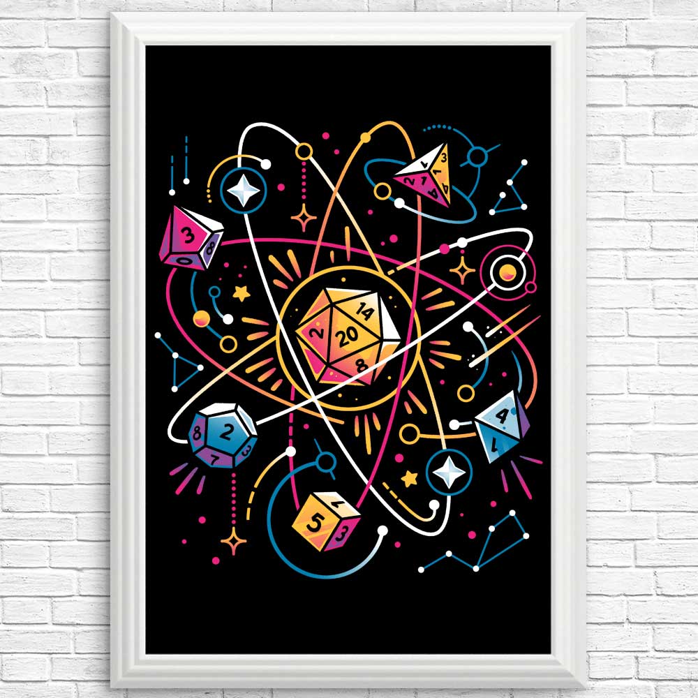Orbital Atomic Dice Posters and Wall Prints for Decor