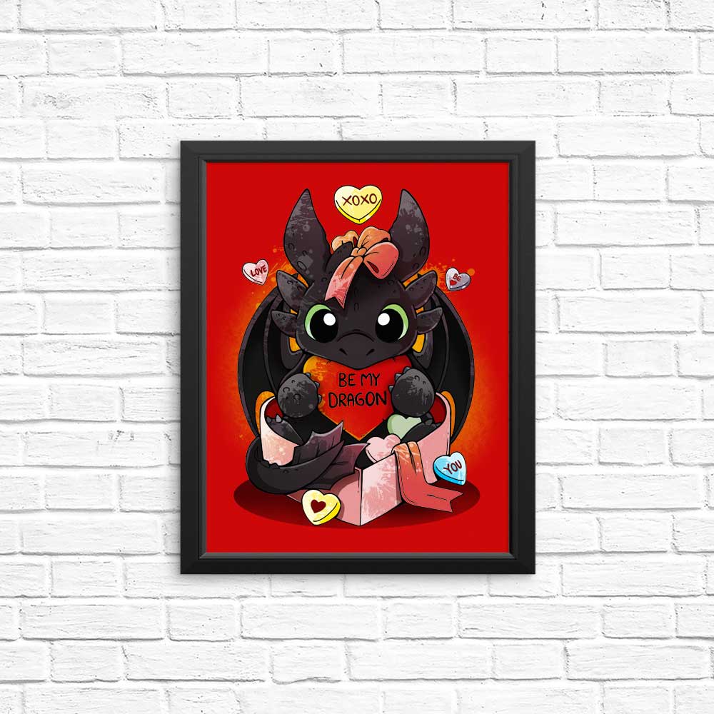 Stunning 'Be My Dragon' High - Quality Posters & Prints